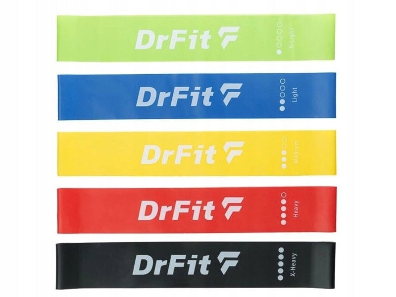 Set of exercise rubbers DRFIT DF EB-L-003C