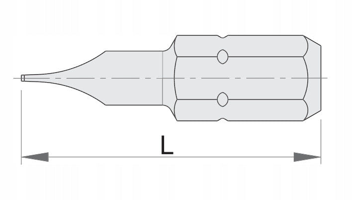 Set of flat bits 0,8 x 5,5 mm 3 pieces UNIOR Manufacturer code 602375