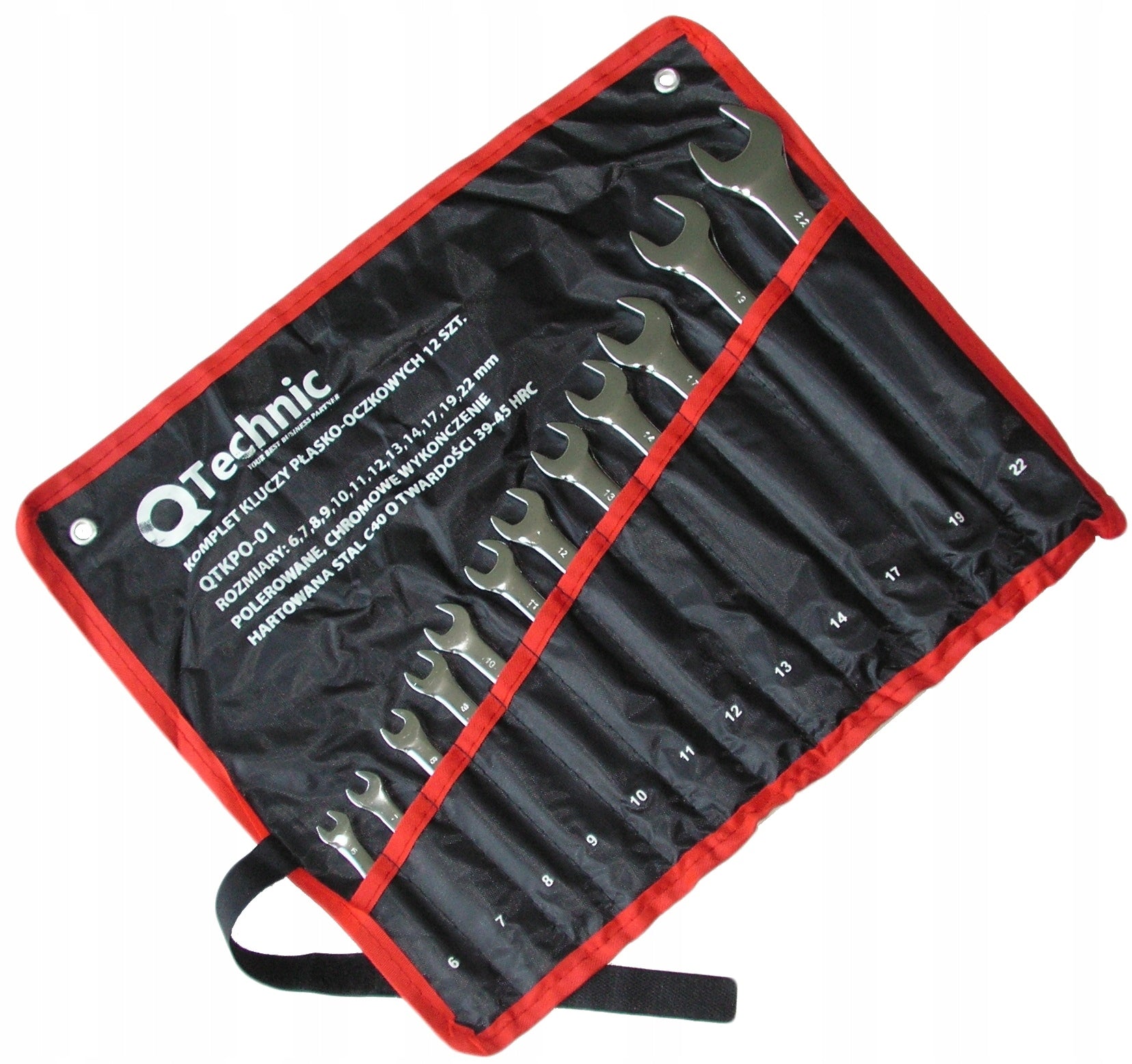 Set of flat-eye wrenches 6-22mm Q- Technic QTKPO-01 Manufacturer code QTKPO-01