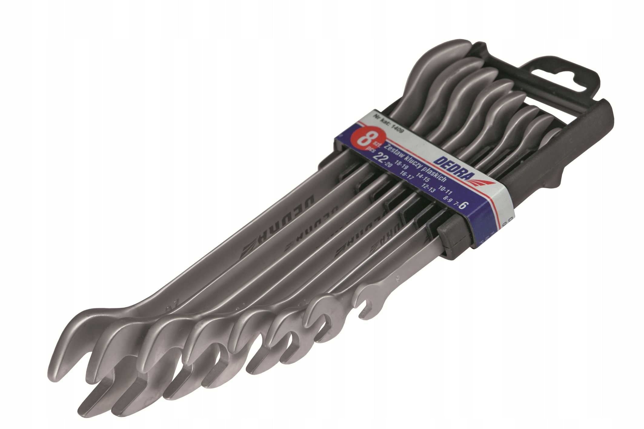 Set of flat wrenches DEDRA 1409 8szt.CrV