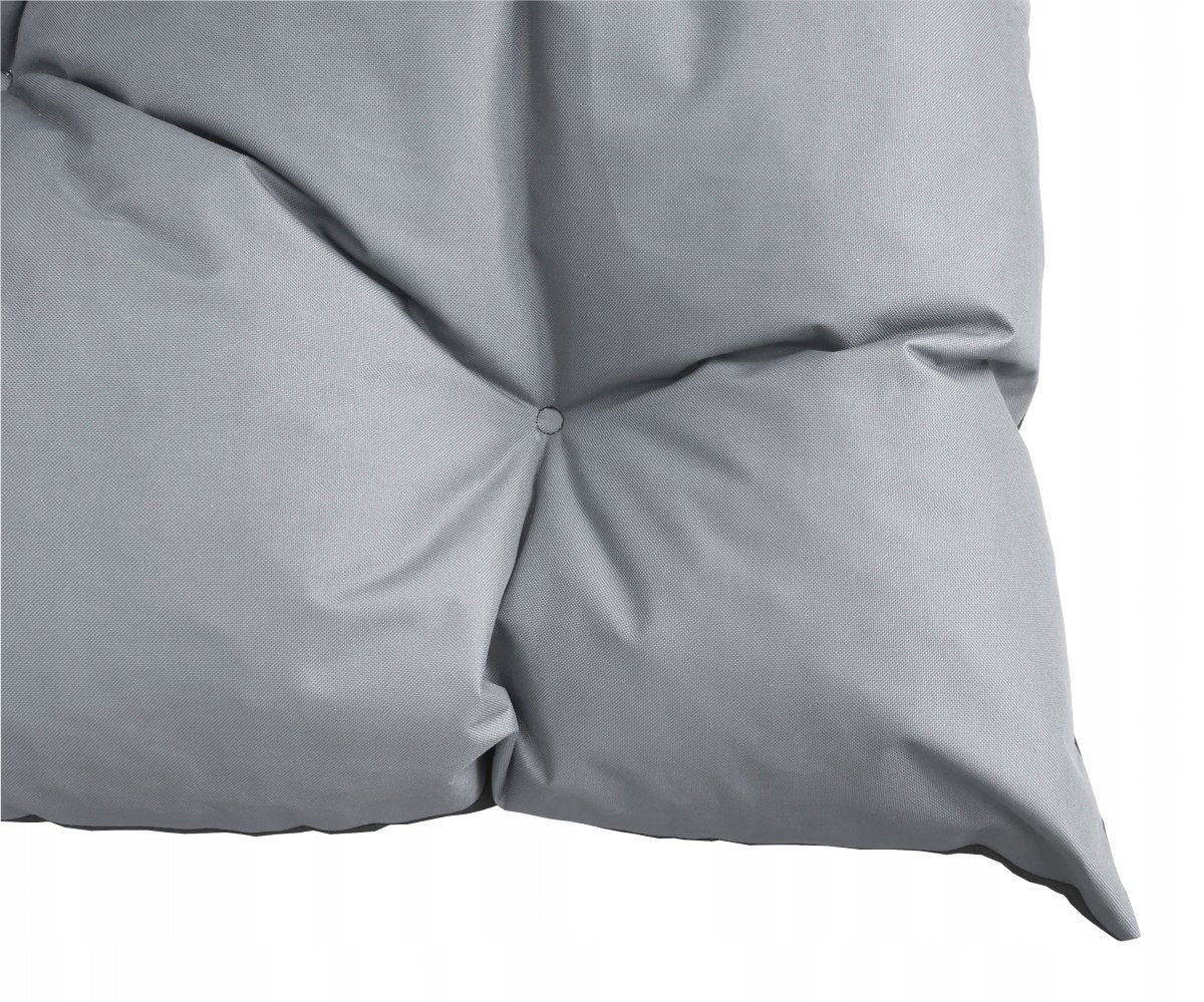 Set of garden cushions for pallets 120x80 + 120x40 wz. Light Grey Pillow length 120 cm