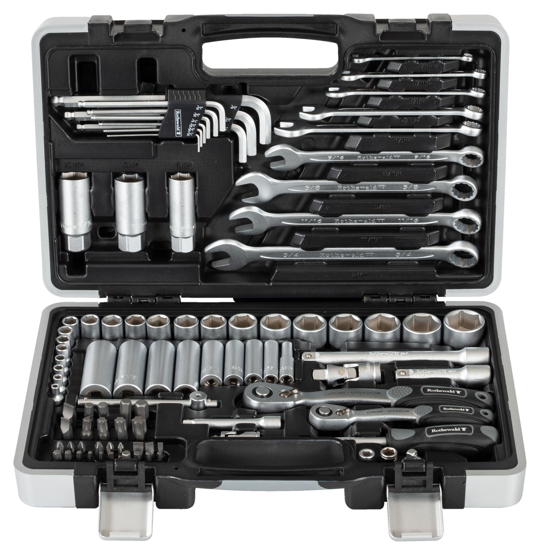 Set of inch wrenches 92 part Rothewald decent