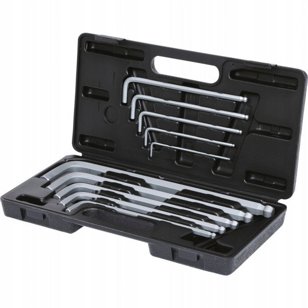 Set of long Allen wrenches with ball 3-17mm 10pcs KS TOOLS