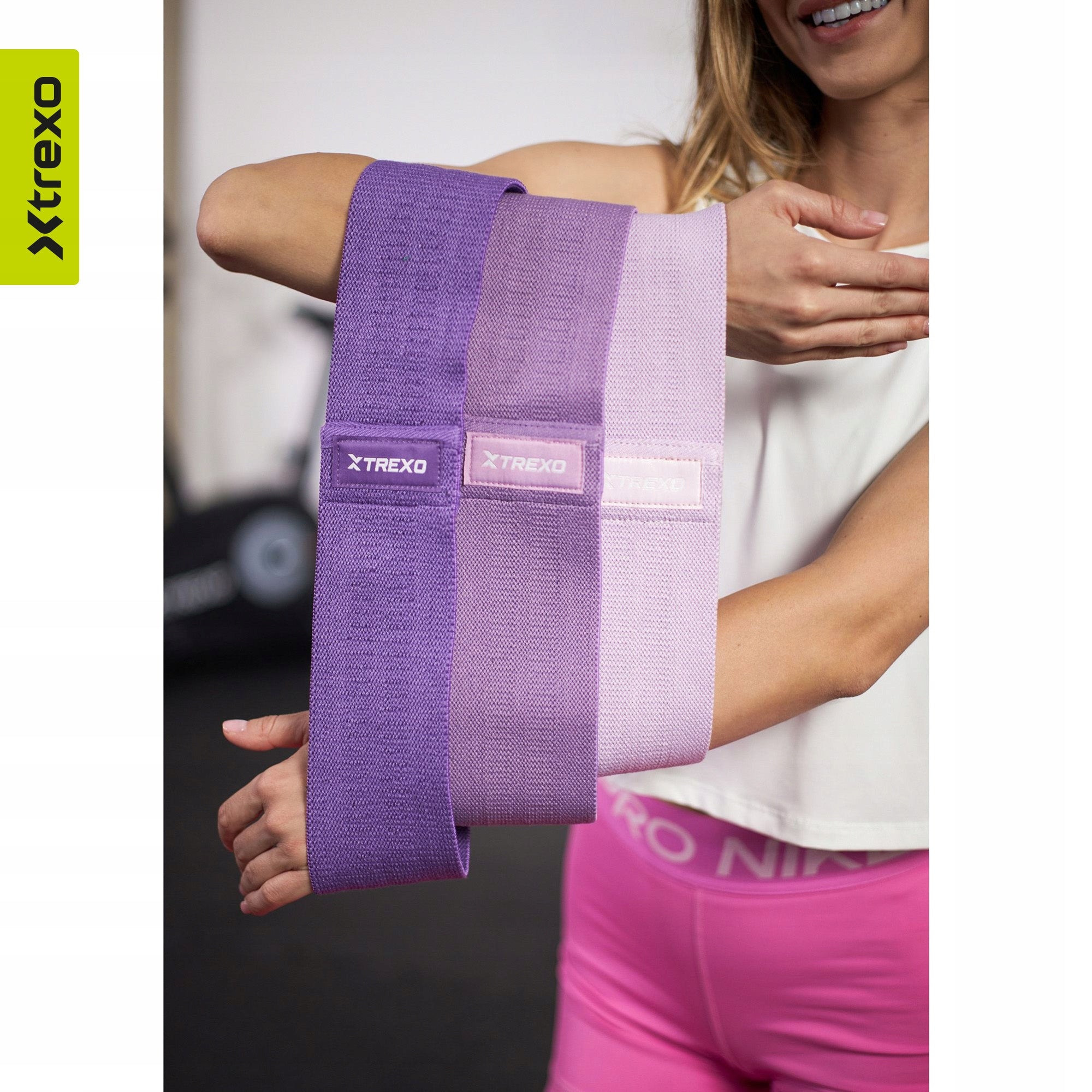 Set of material tapes 3pcs multicolor FOR EXERCISE HIGH QUALITY FITNESS Color multicolor