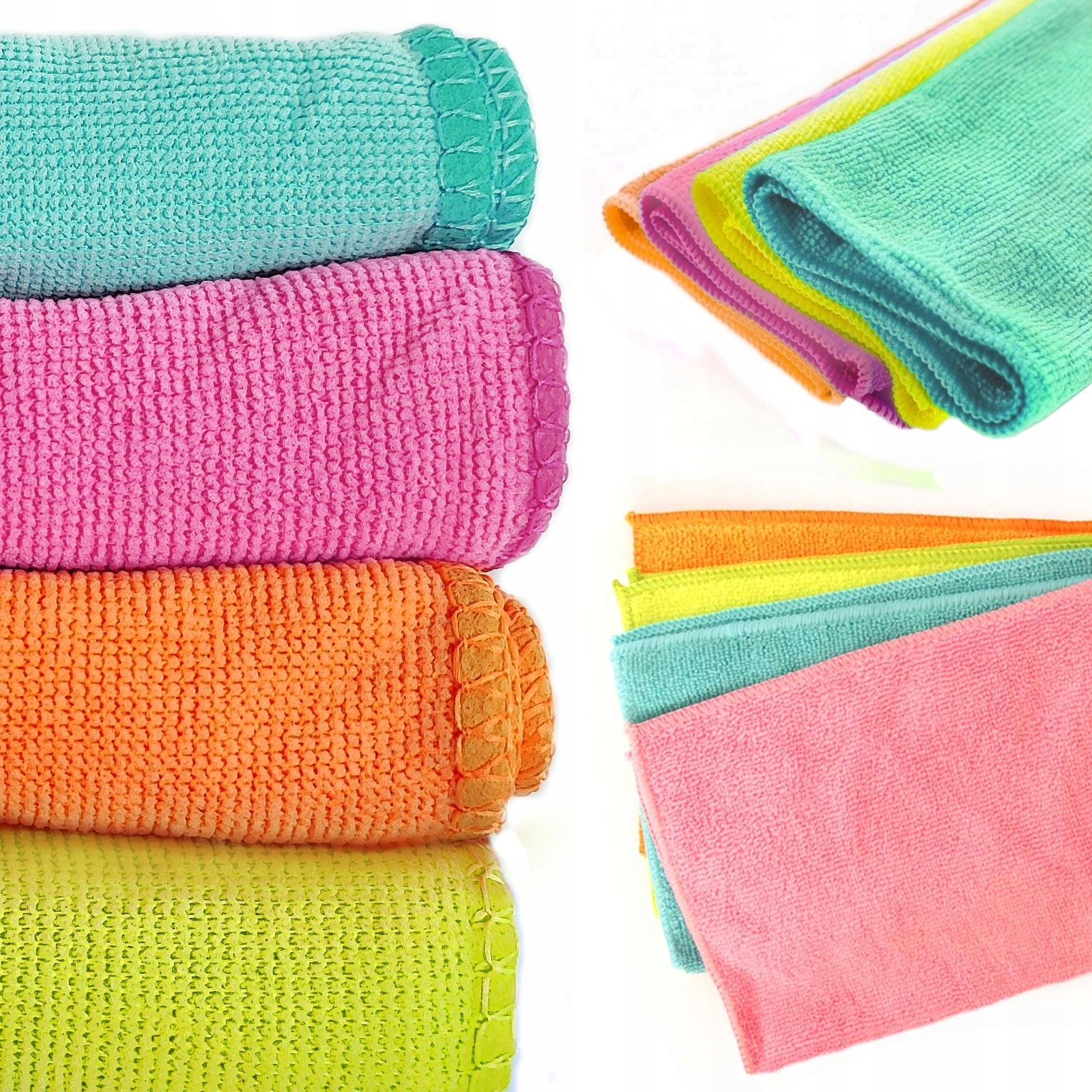 Set of microfiber cloths for glass varnish interior polishing 4pcs.