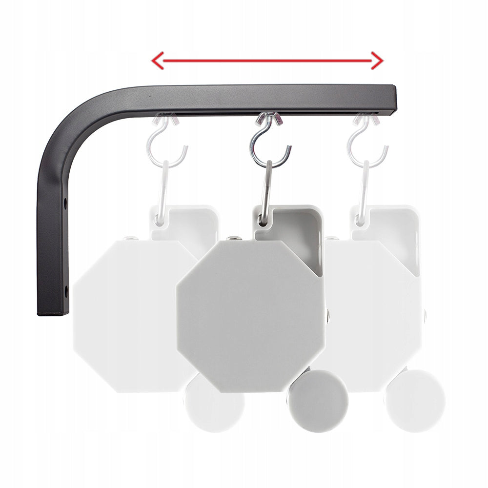 Set of mounting brackets for screen 10-30 cm Black Packaging status original