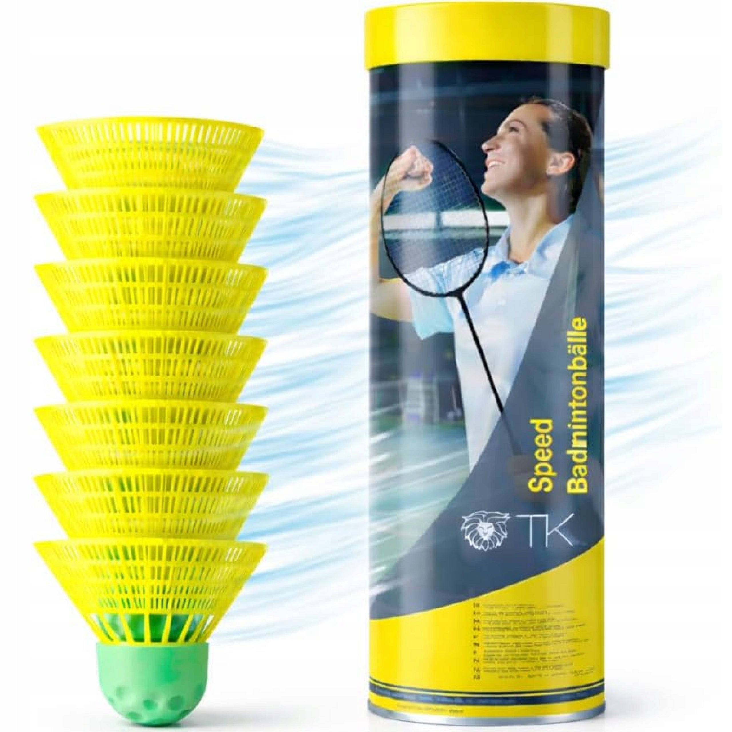 Set of nylon shuttlecocks for badminton fast shuttlecocks for badminton 5 pieces