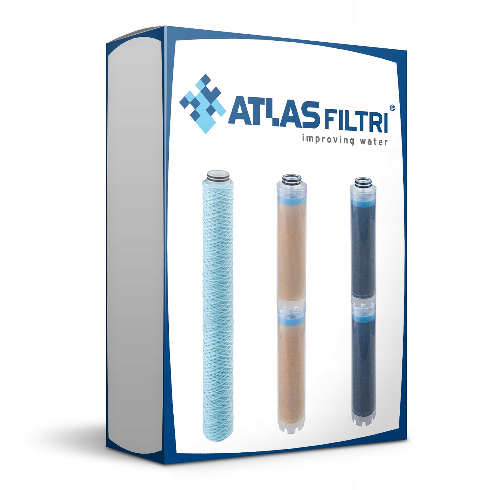 Set of original cartridges Atlas Filtri DP TRIO Sanic 20"