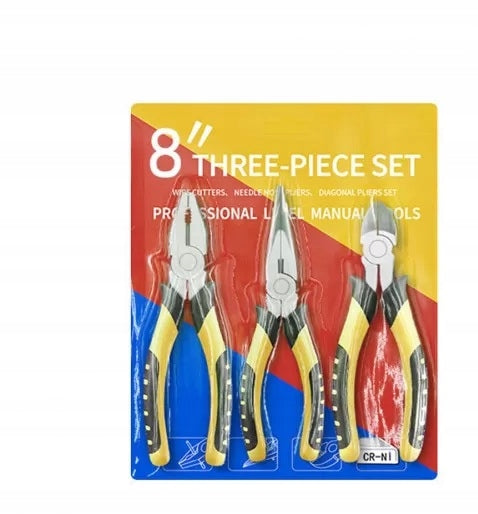 Set of pliers 3 pcs. 190 – 200mm universal, elongated, side Brand no brand