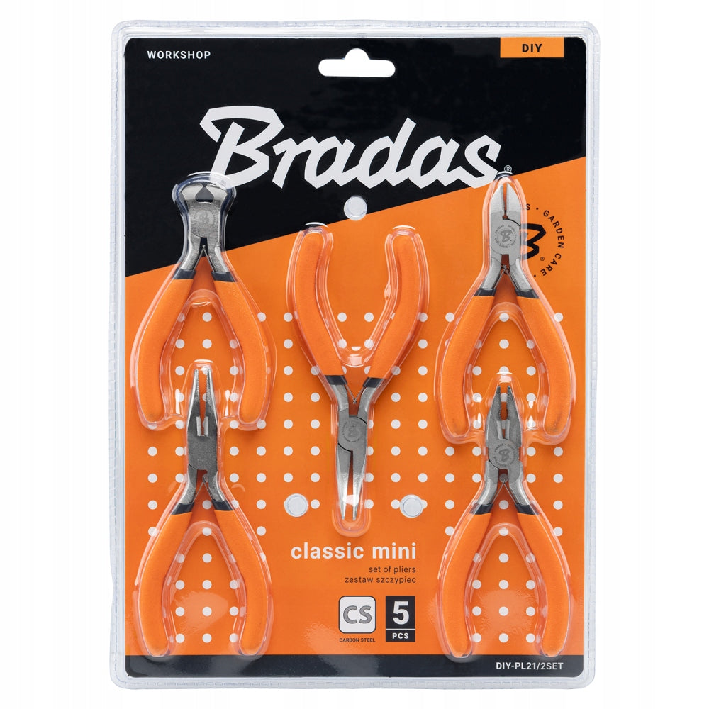 Set of pliers CLASSIC MINI 5 pieces nickel plated DIY-PL21/2SET Manufacturer code DIY-PL21/2SET