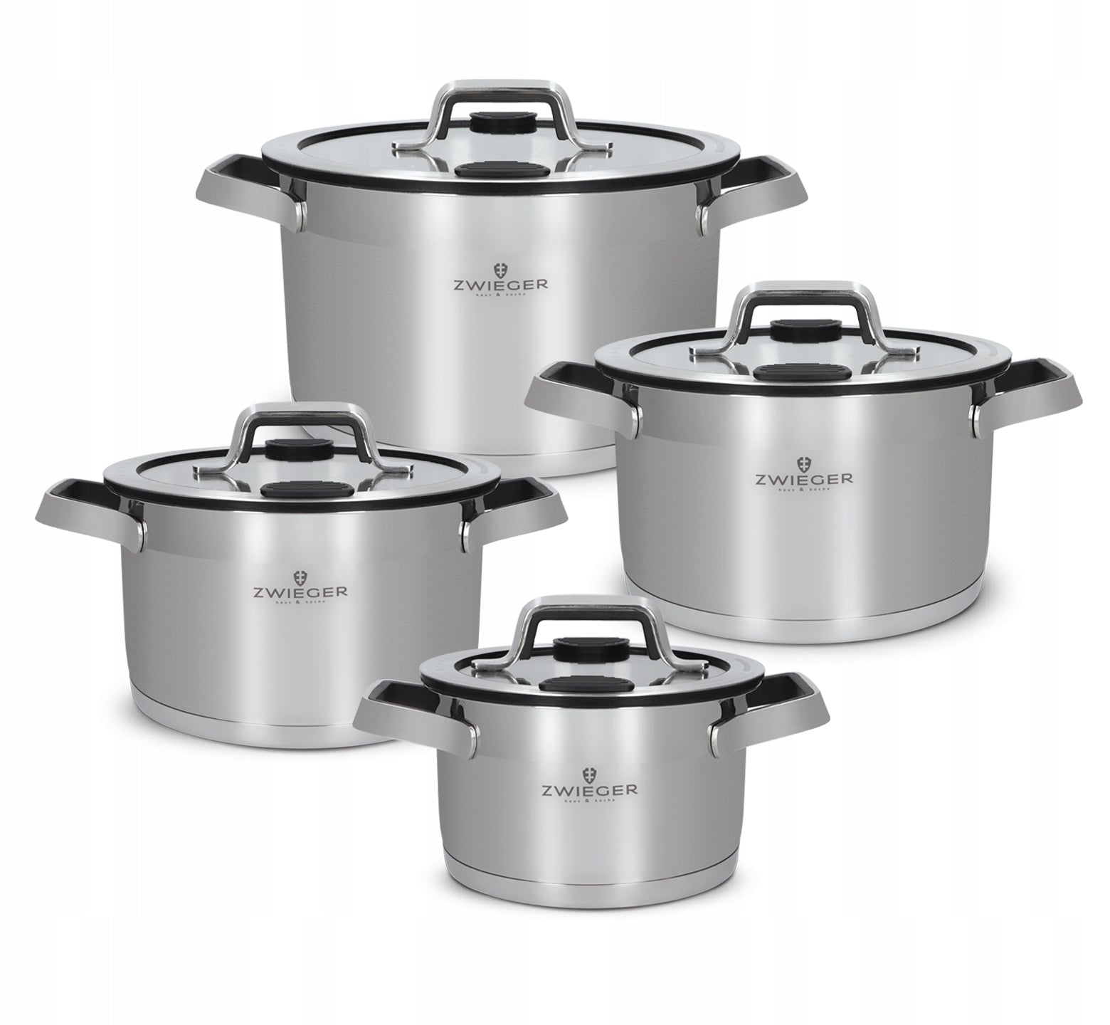 Set of pots 8 el. Klassiker PRO Black Zwieger
