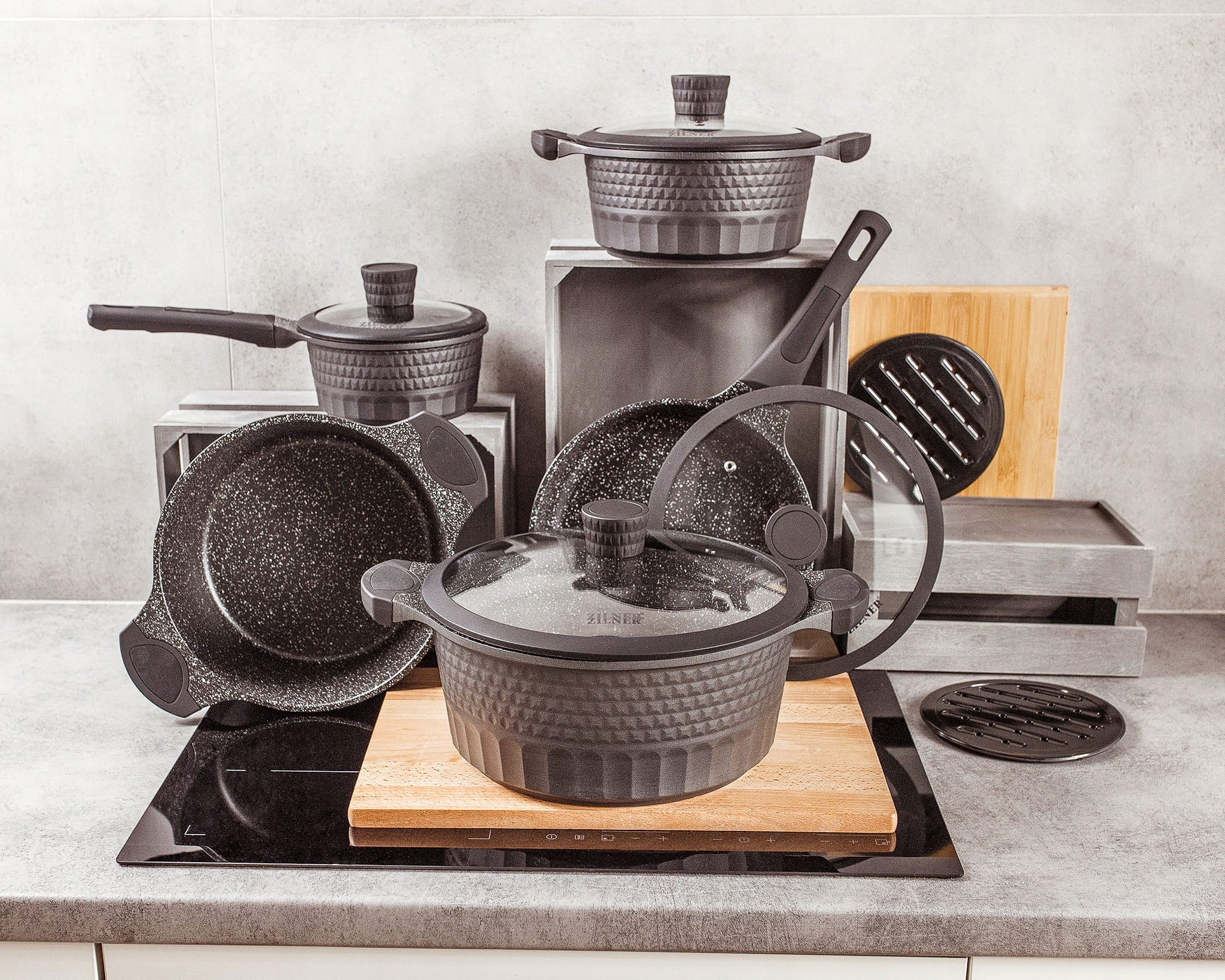 Set of pots Edenberg EB-9186 aluminium 10 el. Manufacturer code EB-9186