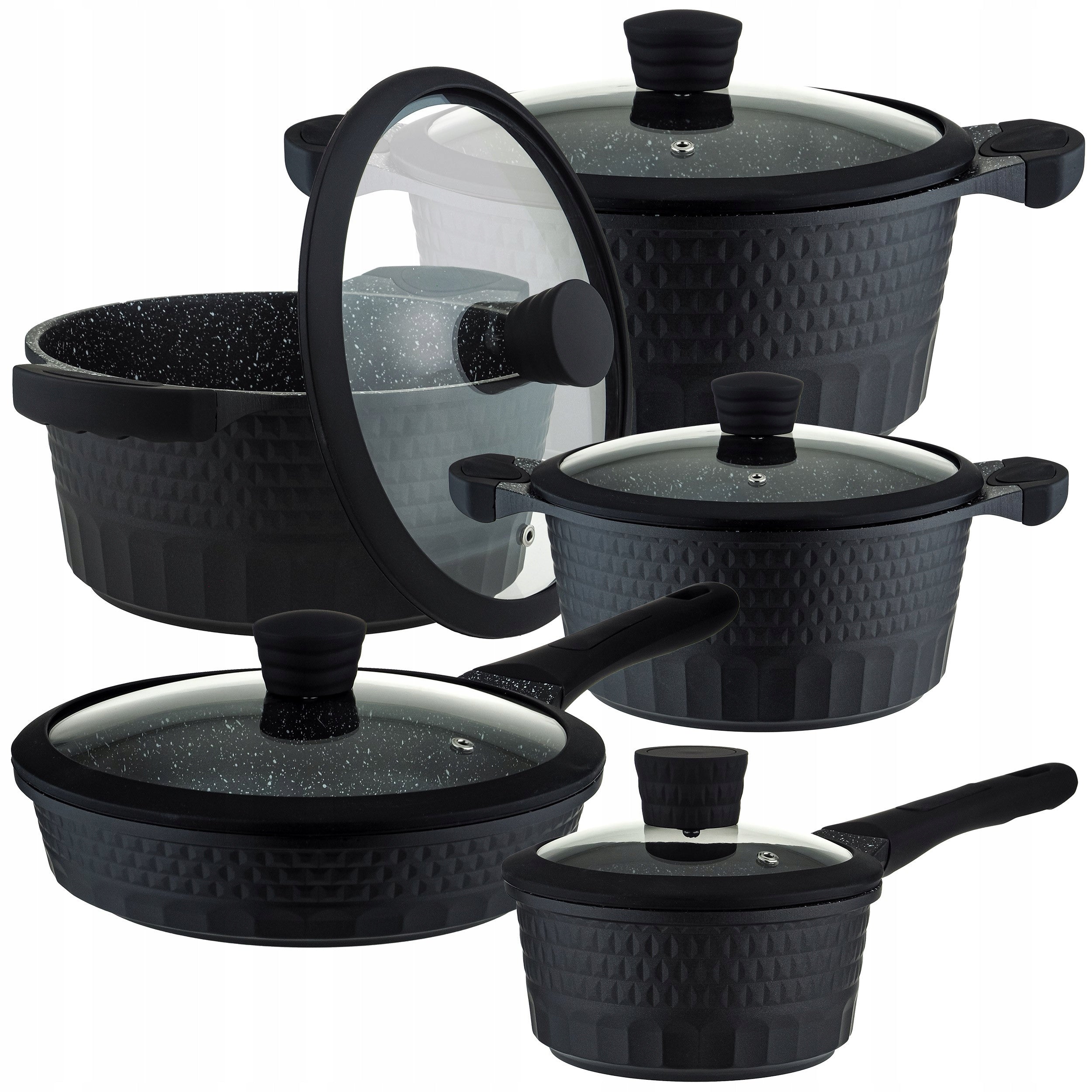 Set of pots Edenberg EB-9186 aluminium 10 el. Material aluminum