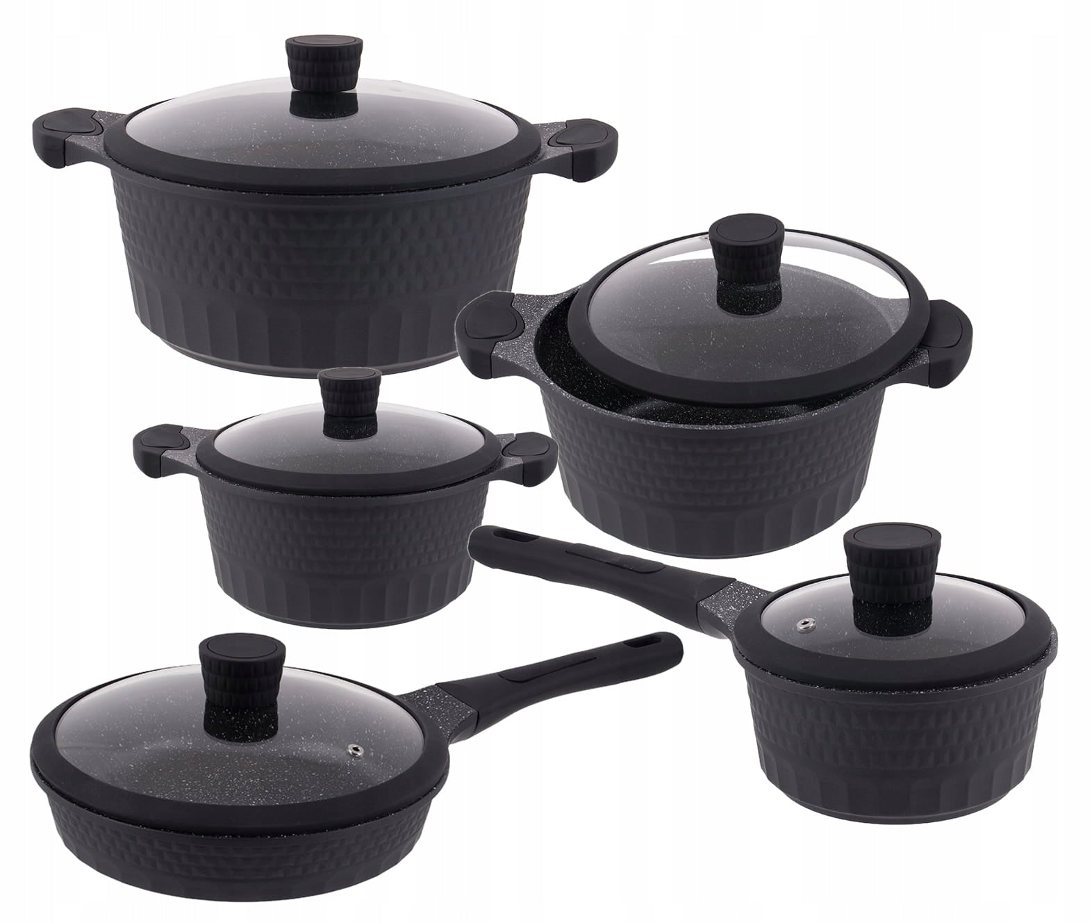 Set of pots Edenberg EB-9186 aluminium 10 el.