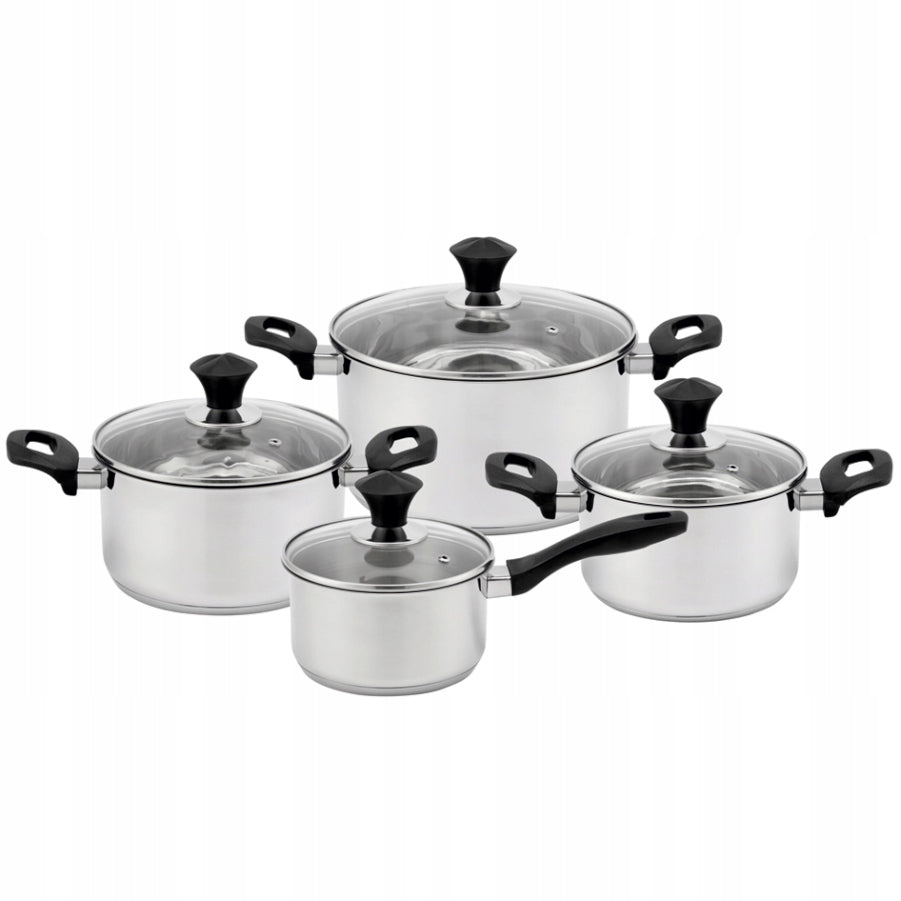 Set of pots FLORINA Rey 8 elements Induction Inox Packaging status original