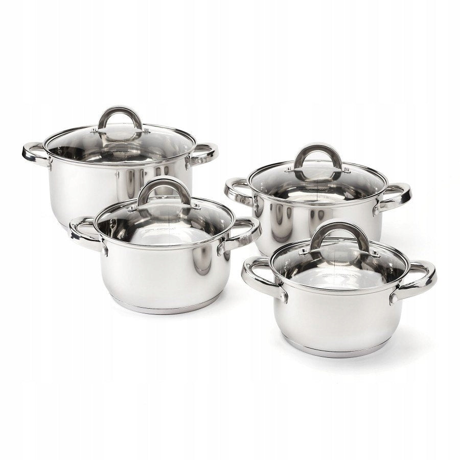 Set of pots Florina Claude stainless steel 8 el.