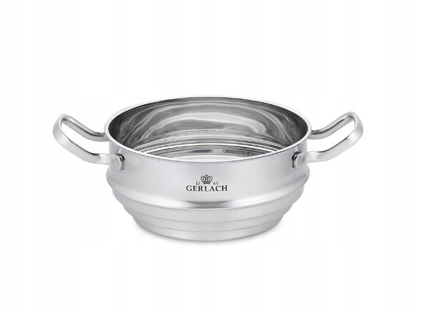 Set of pots GERLACH Simple 9 element NK 332 Steel Induction Steamed Gas Material stainless steel
