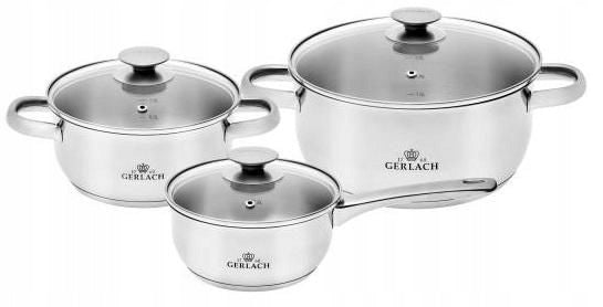 Set of pots Gerlach First stainless steel 6 el. Manufacturer code GER343M-6