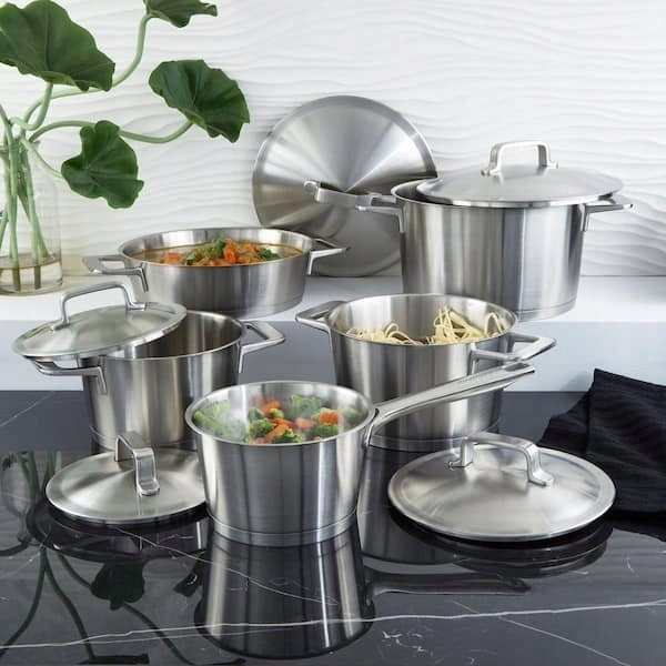 Set of pots Meta BergHOFF 10 element stainless steel Brand Berghoff