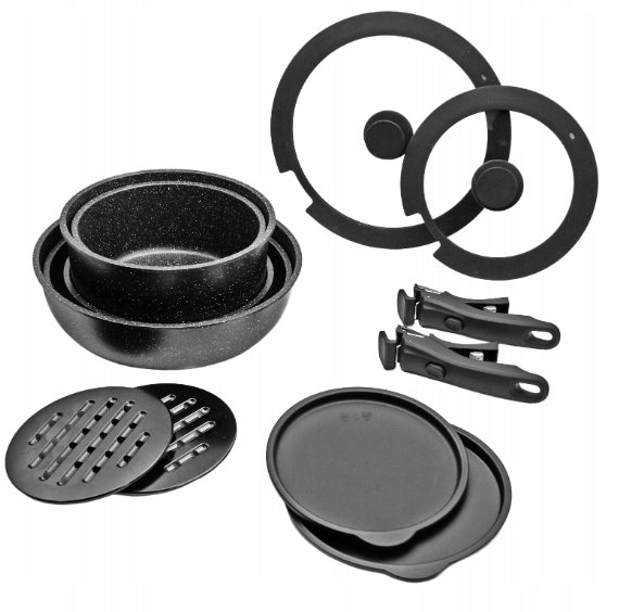 Set of pots Set of Pan Pots 13el aluminum Brand Brunbeste