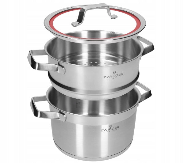 Set of pots Zwieger Klassiker Induction Stainless steel 11 elements Brand Zwieger