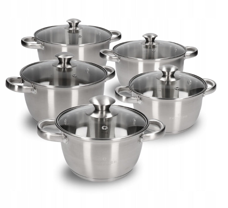 Set of pots Zwieger stainless steel 10 el.