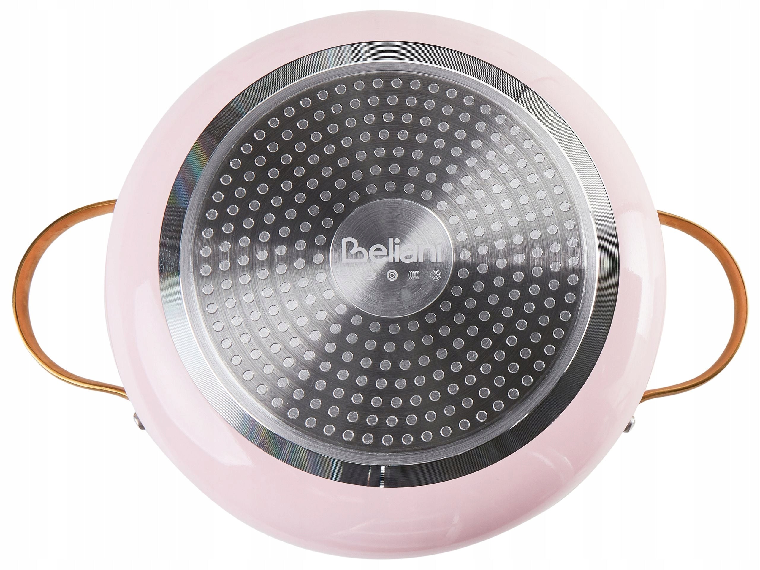 Set of pots and pans 7 elements pastel pink Line ELITE PRO