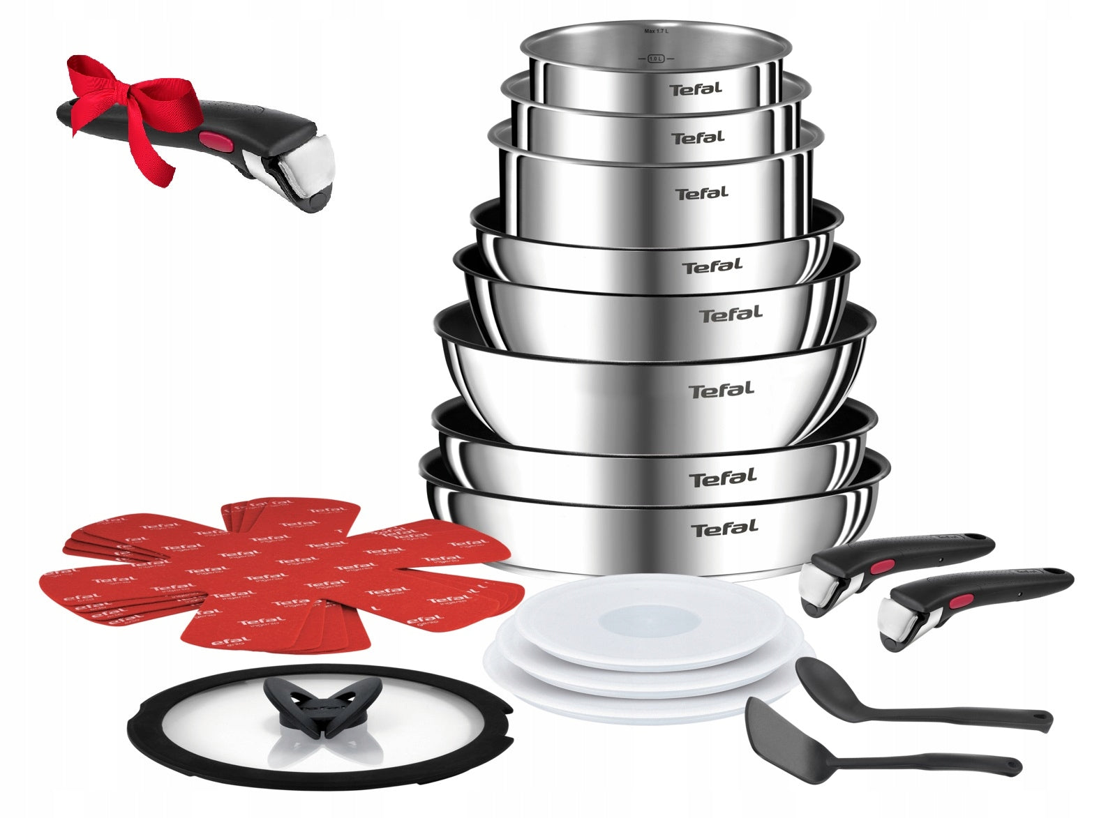 Set of pots and pans TEFAL Ingenio Emotion induction 20el+Ingenio handle