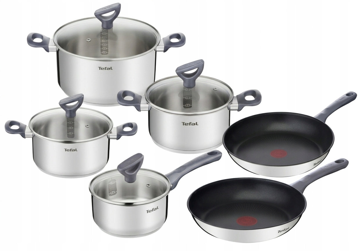 Set of pots and pans lid TEFAL Daily Cook steel induction 10 el.
