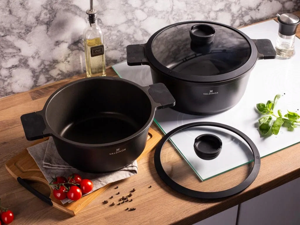 Set of pots durable non-stick coating Valdinox Expert 4 el. induction gas Packaging status original