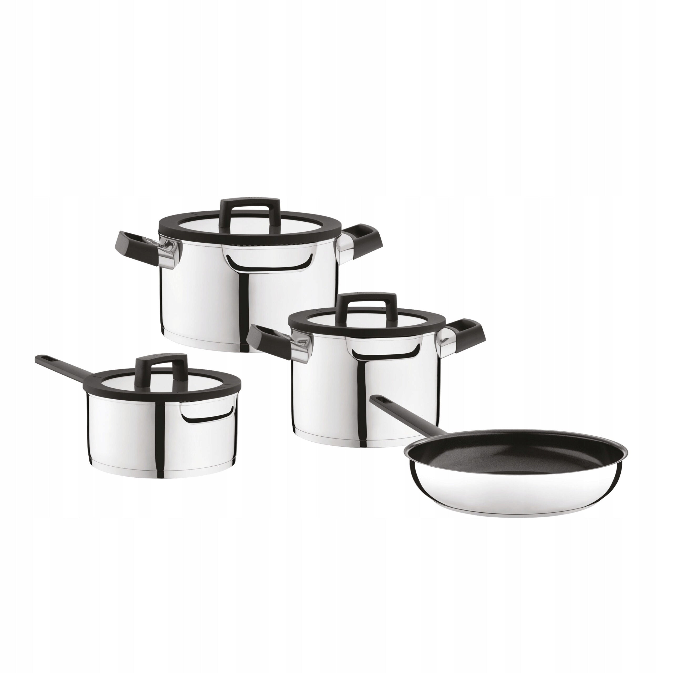 Set of pots induction stainless steel set 7el DOWNDRAFT BergHOFF Packaging status original