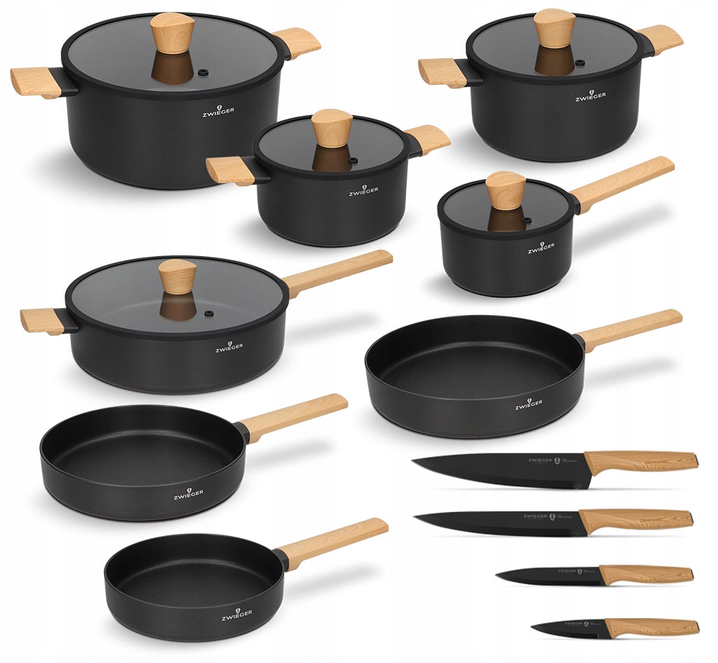 Set of pots, pans and knives Zwieger 17 el. Norven Zwieger