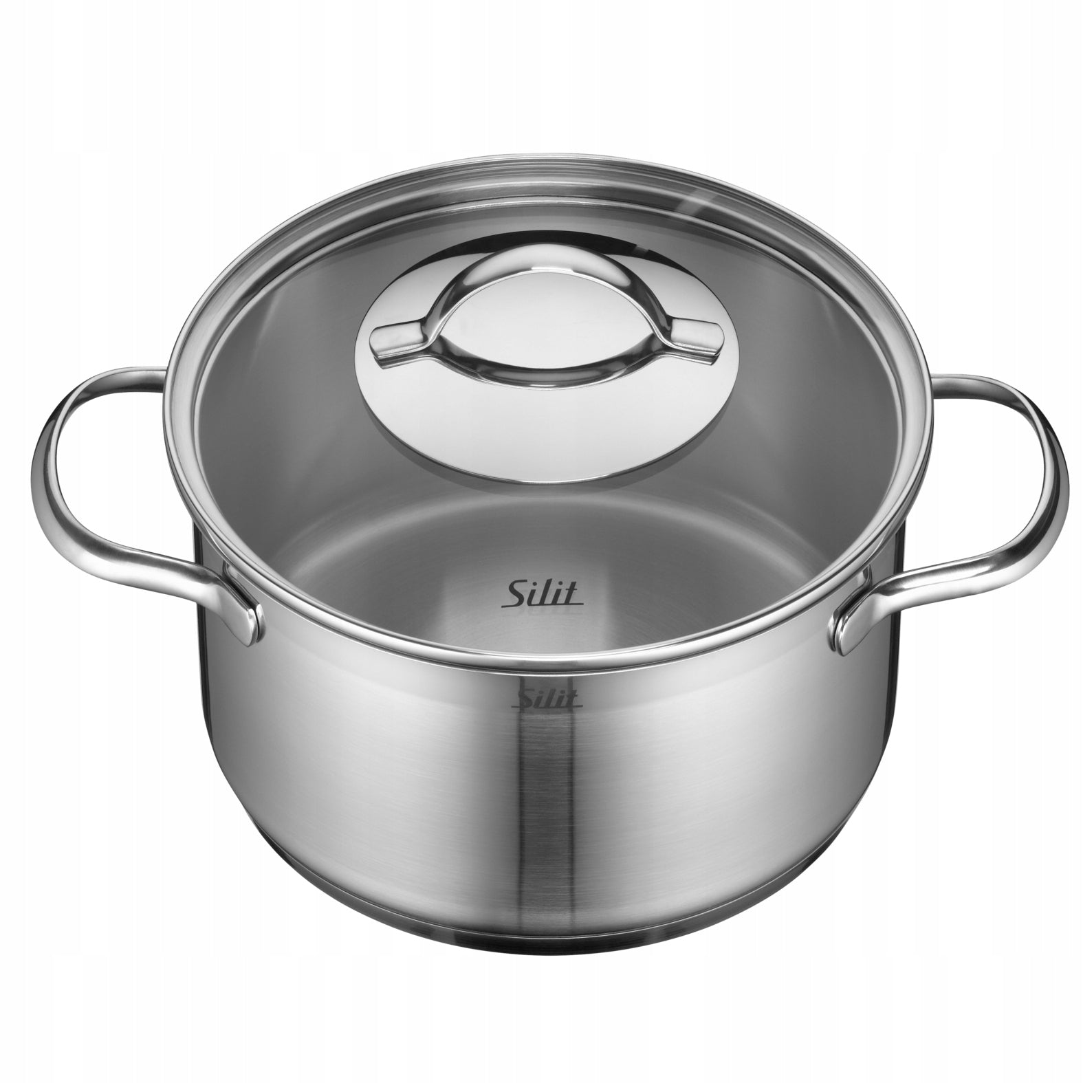 Set of pots with lids Silit Achat 7el steel induction gas Packaging status original