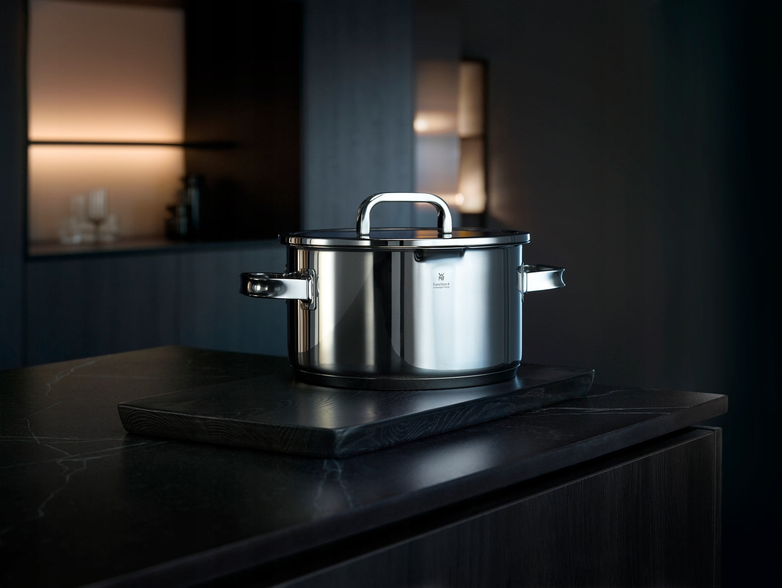 Set of pots with lids WMF Function 4 stainless steel 7 el. induction Color silver
