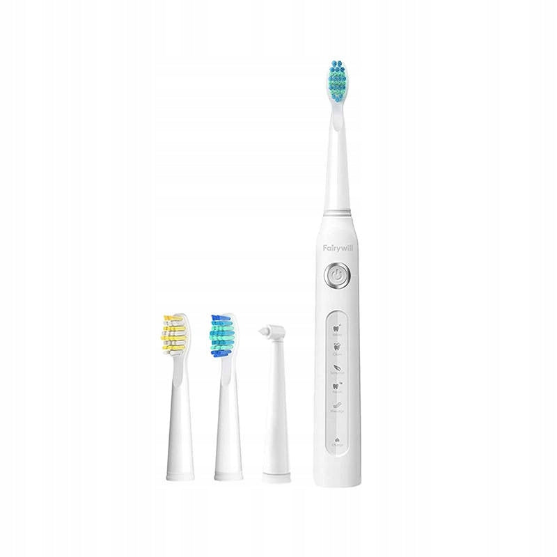 Set of rechargeable toothbrush + electric brush, white Brand Fairywill