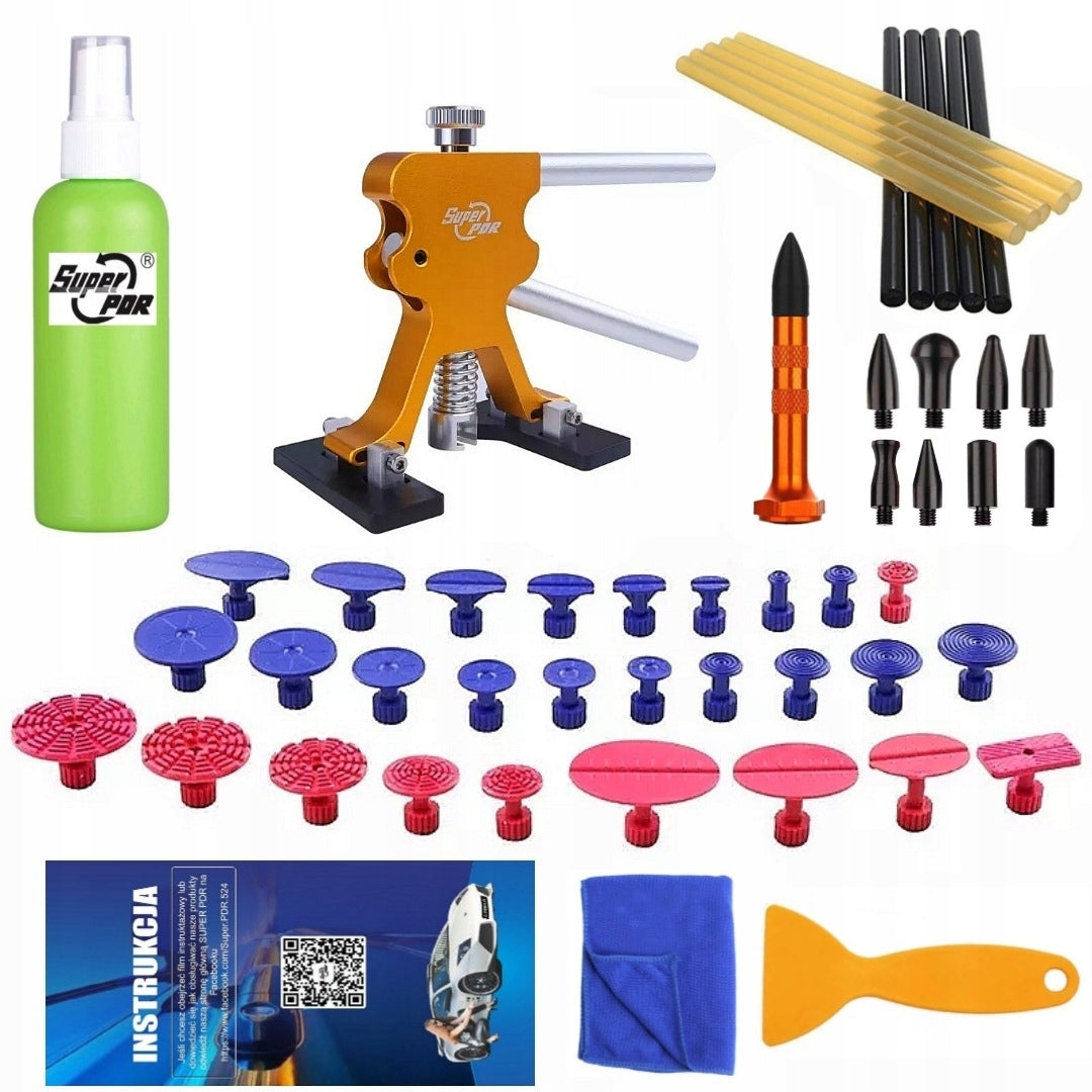 Set of removing dents of pdr dents in the body after hail