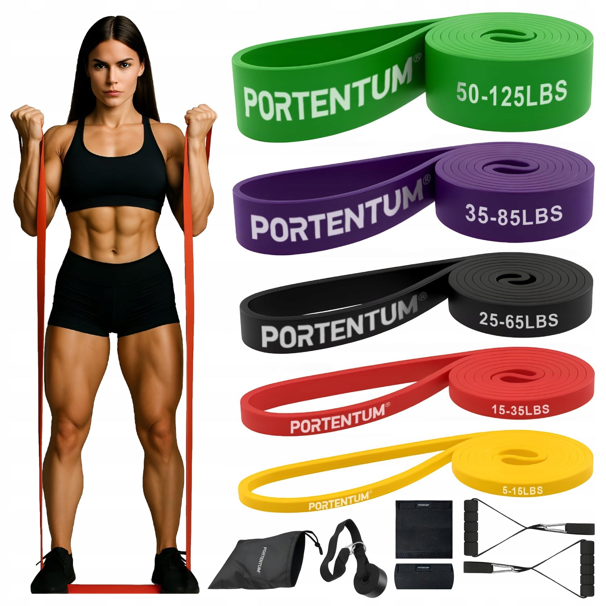 Set of resistance bands PORTENTUM