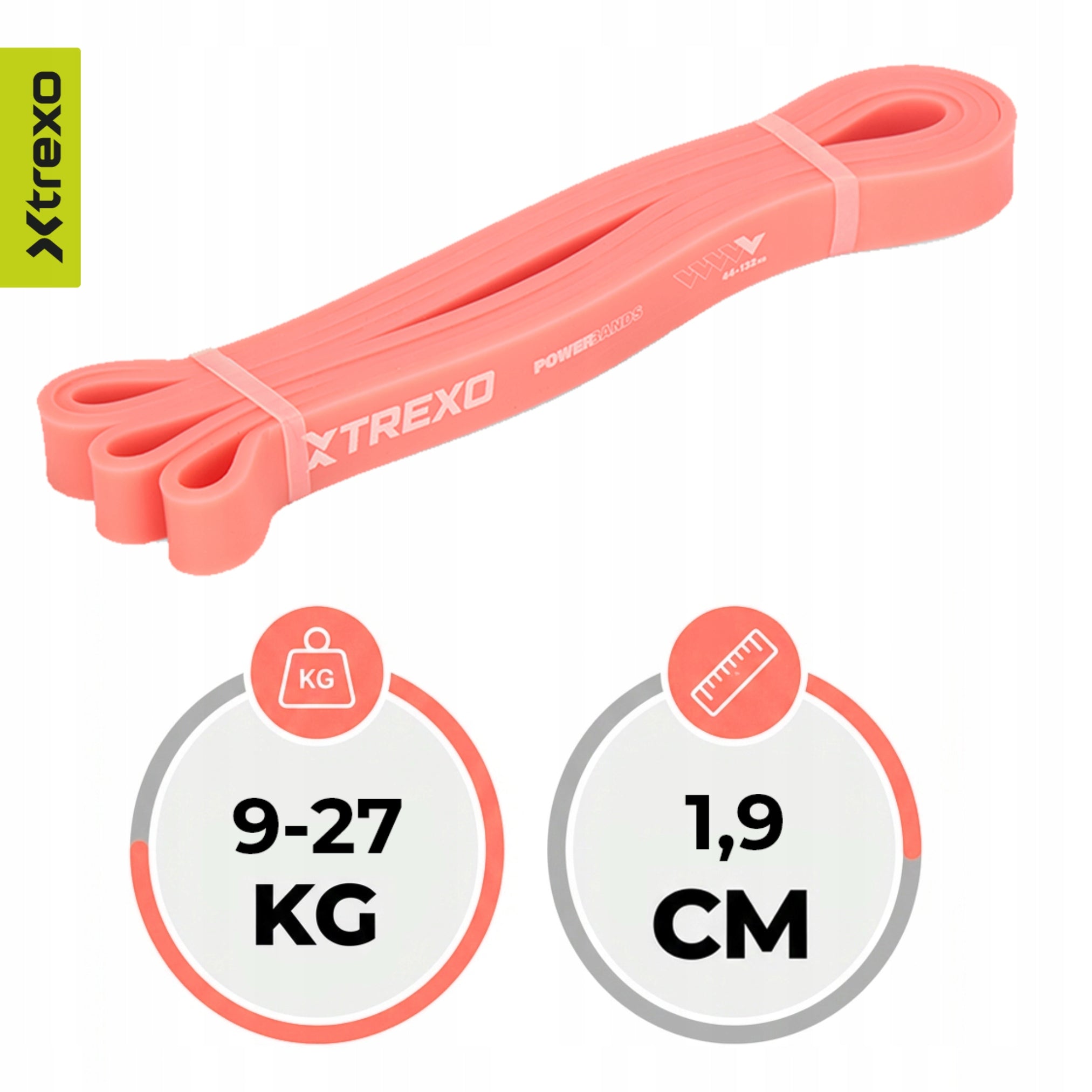 Set of resistance rubber XTREXO multicolor VERSATILE FOR FITNESS EXERCISES Brand Xtrexo