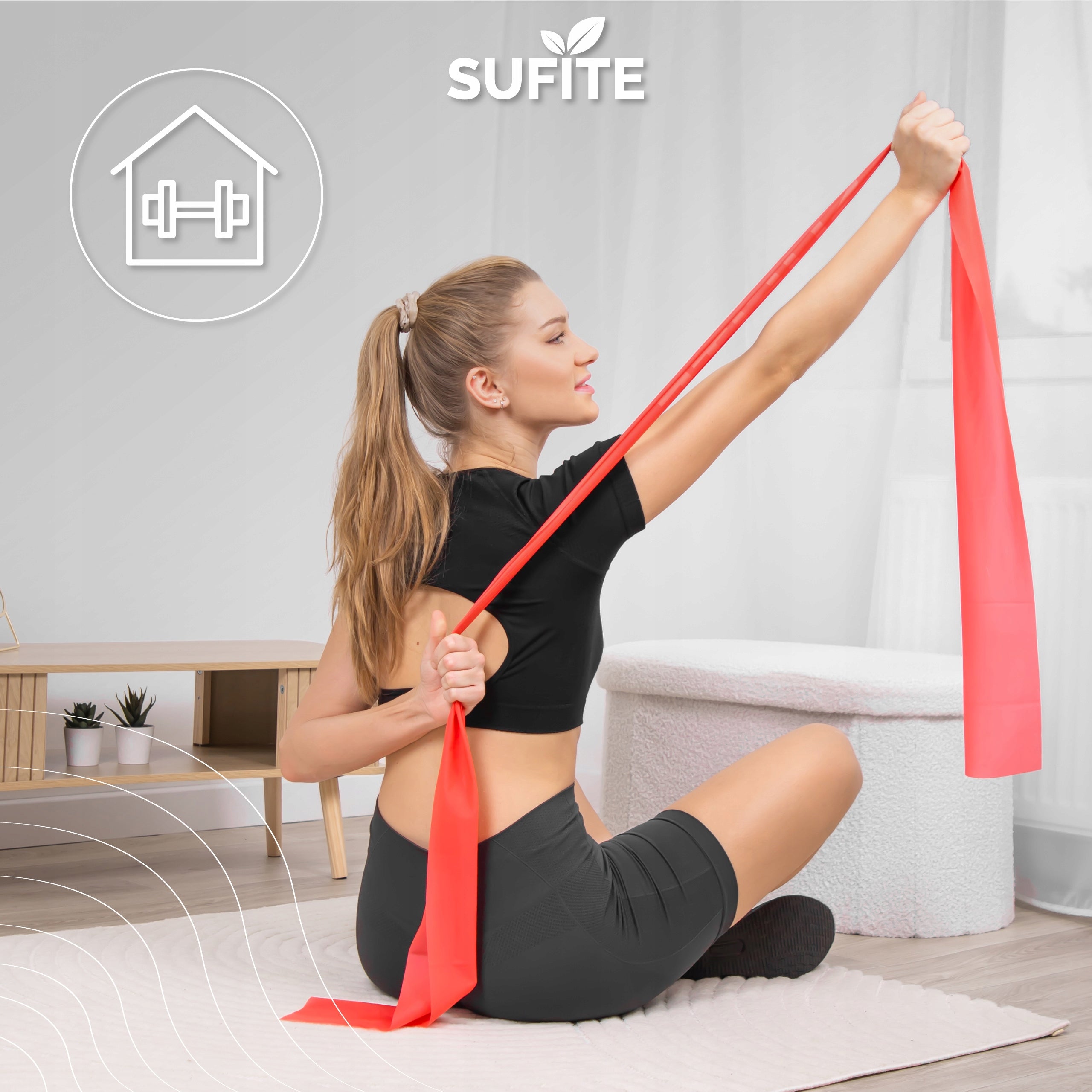 Set of resistance rubbers SUFITE 5 pcs, elastic bands, various resistance levels Color multicolor