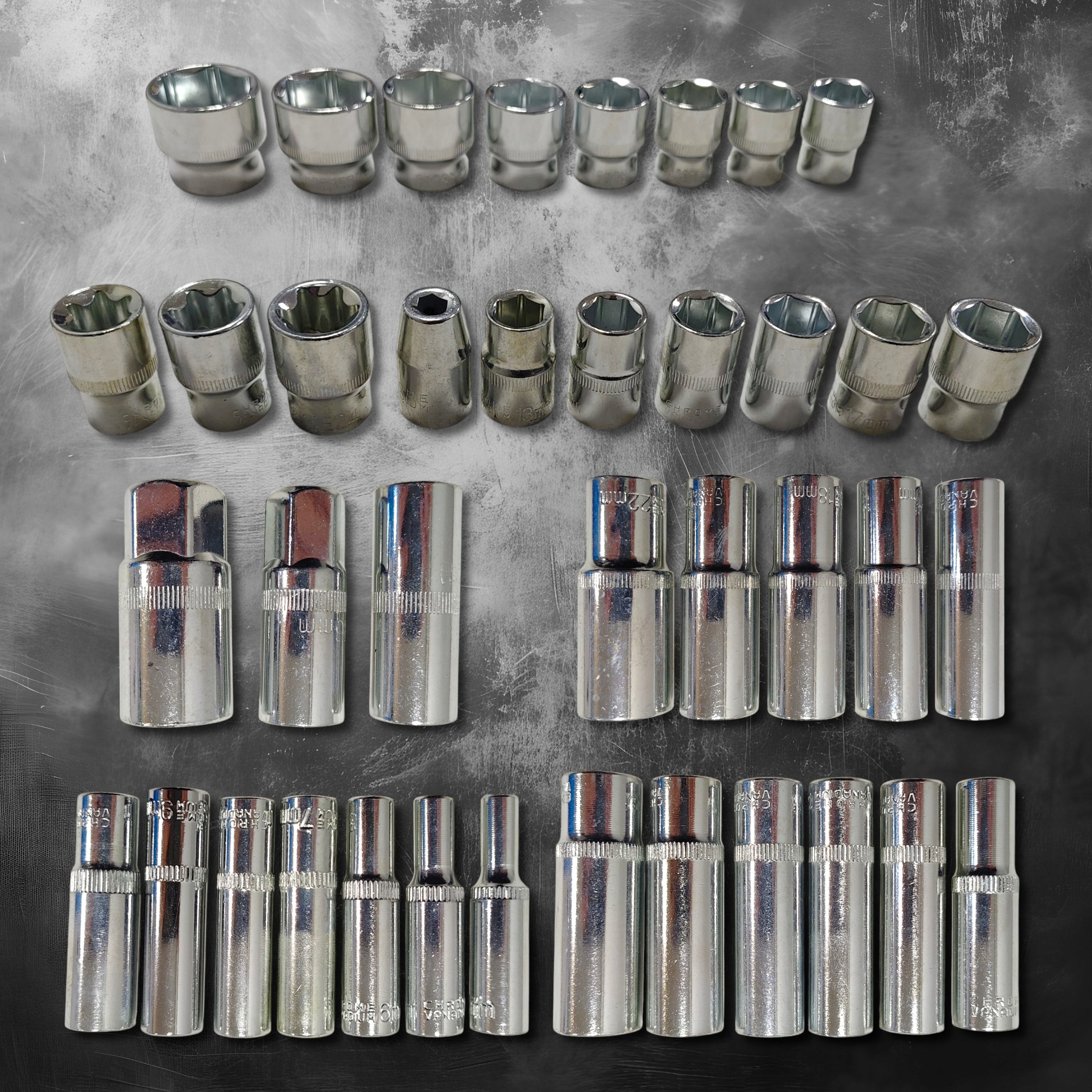 Set of socket wrenches 216 el ratchet bits caps suitcase Meister Brand Meister Tools