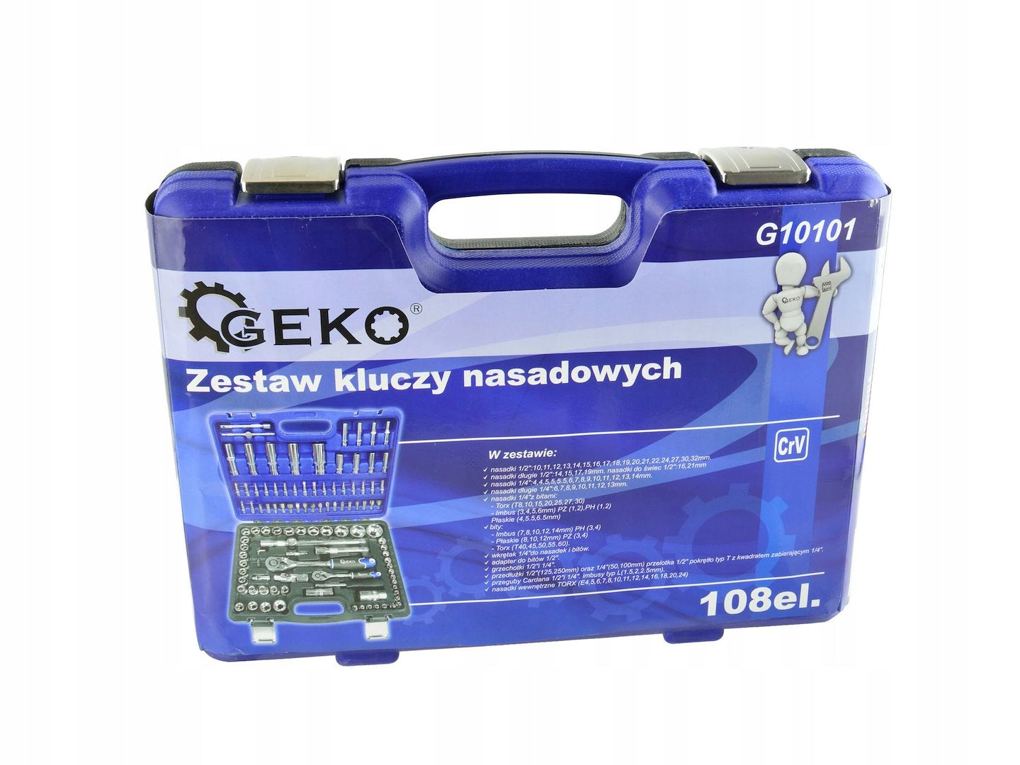 Set of socket wrenches and torx 108el Brand Geko
