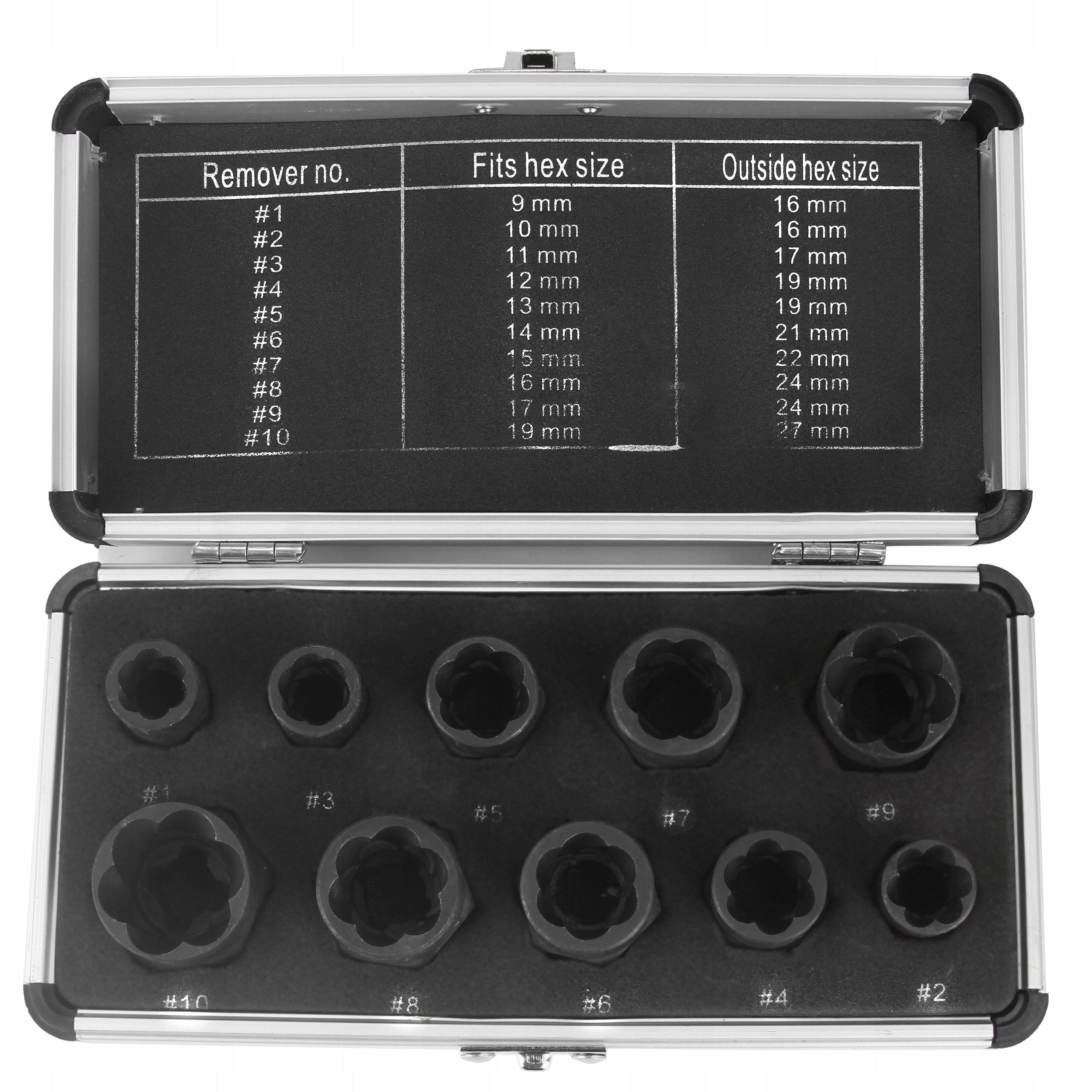 Set of sockets for damaged screws Mar-Pol M58651 Manufacturer code M58651
