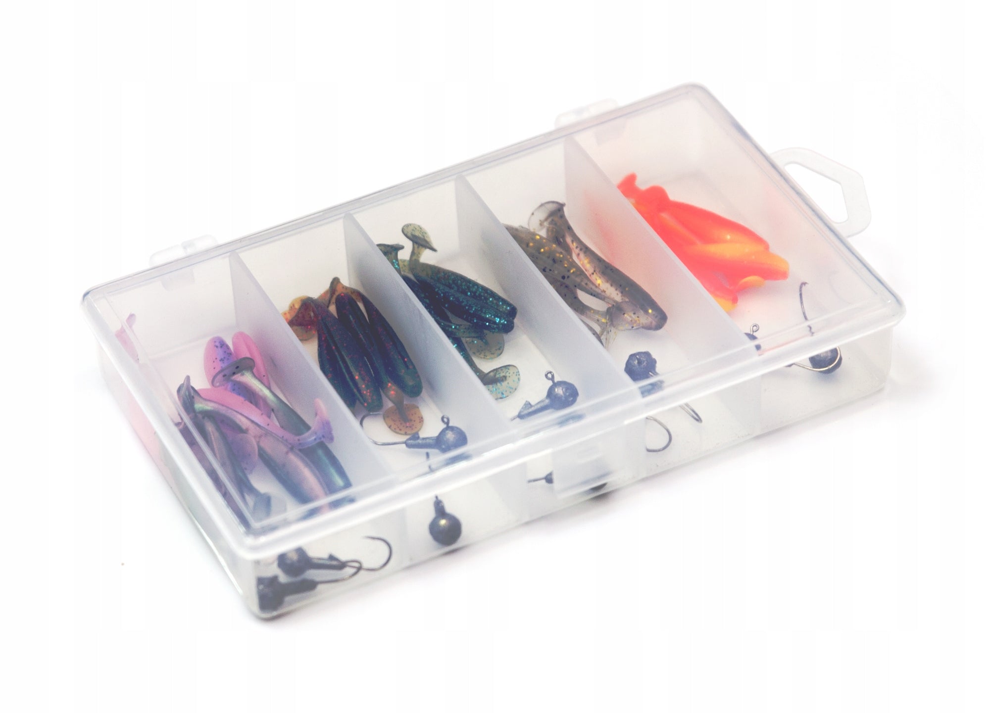 Set of spinning lures 30 pcs + 10 jig heads - perch pike + box Number of pieces 41 pcs