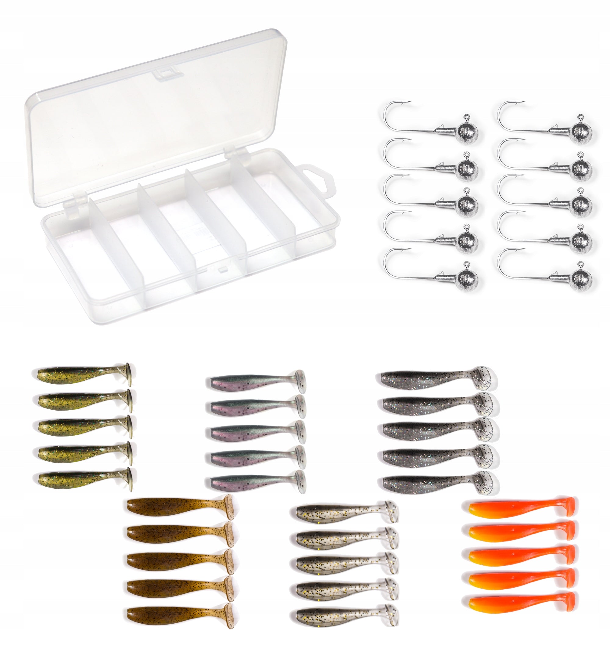 Set of spinning lures perch, pike, zander, asp +freebie