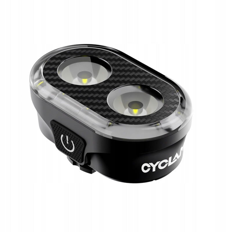 Set of strong, lightweight bike lights (front & rear) with large battery Kind set
