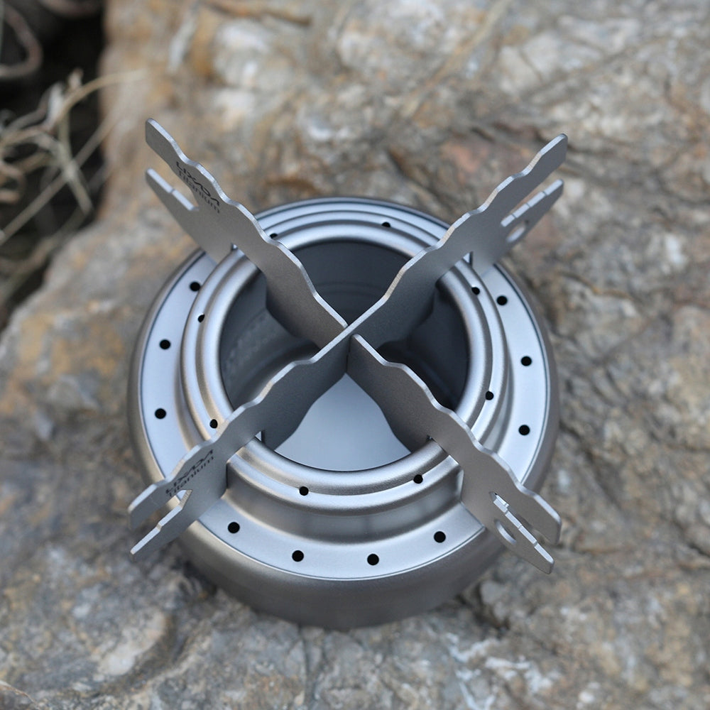 Set of titanium spirit burner Lixada with cover Brand Lixada