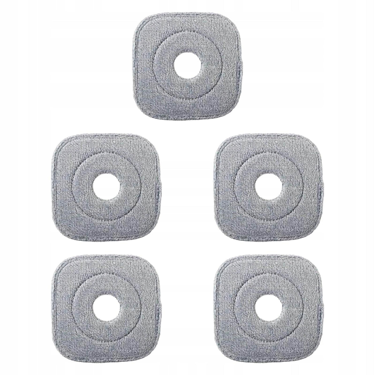 Set of wet or dry buckets using microfiber mops with