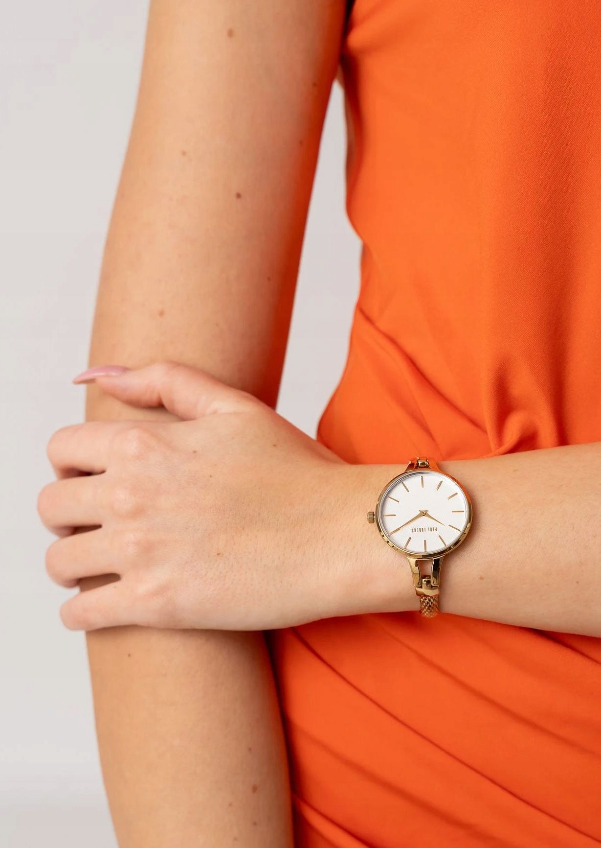 Set of women's watch Paul Lorens SECT WITH delicate bracelet + ENGRAVING Manufacturer code ZD12878-4D1