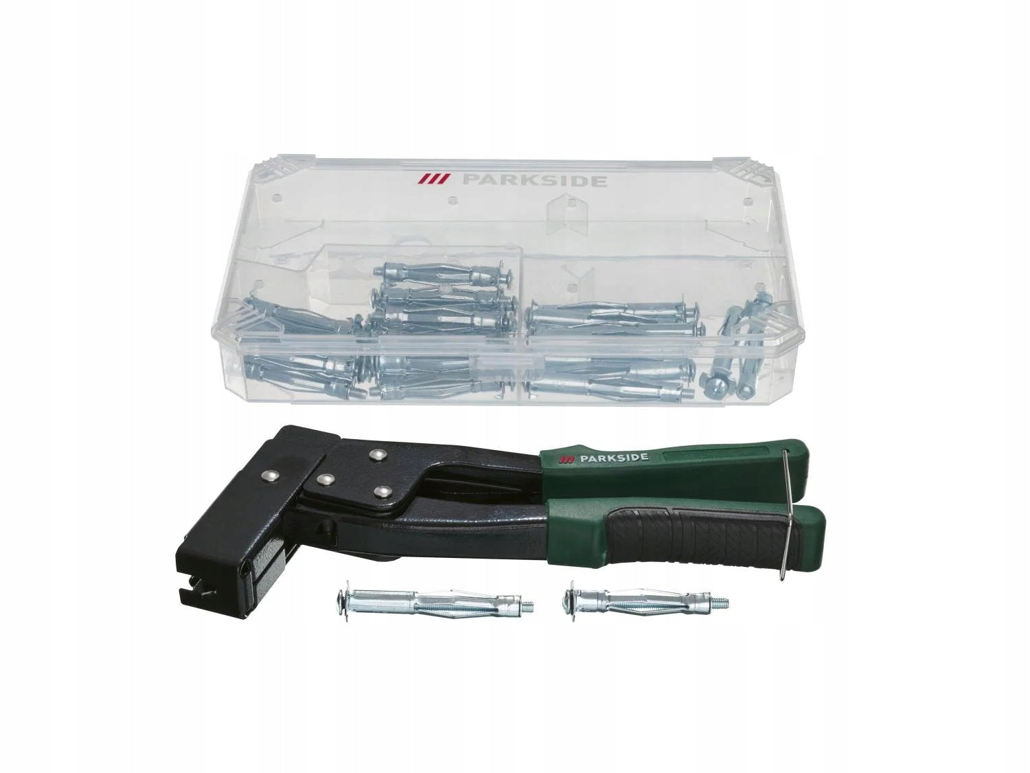 Set with crimper for steel dowels for GK PARKSIDE
