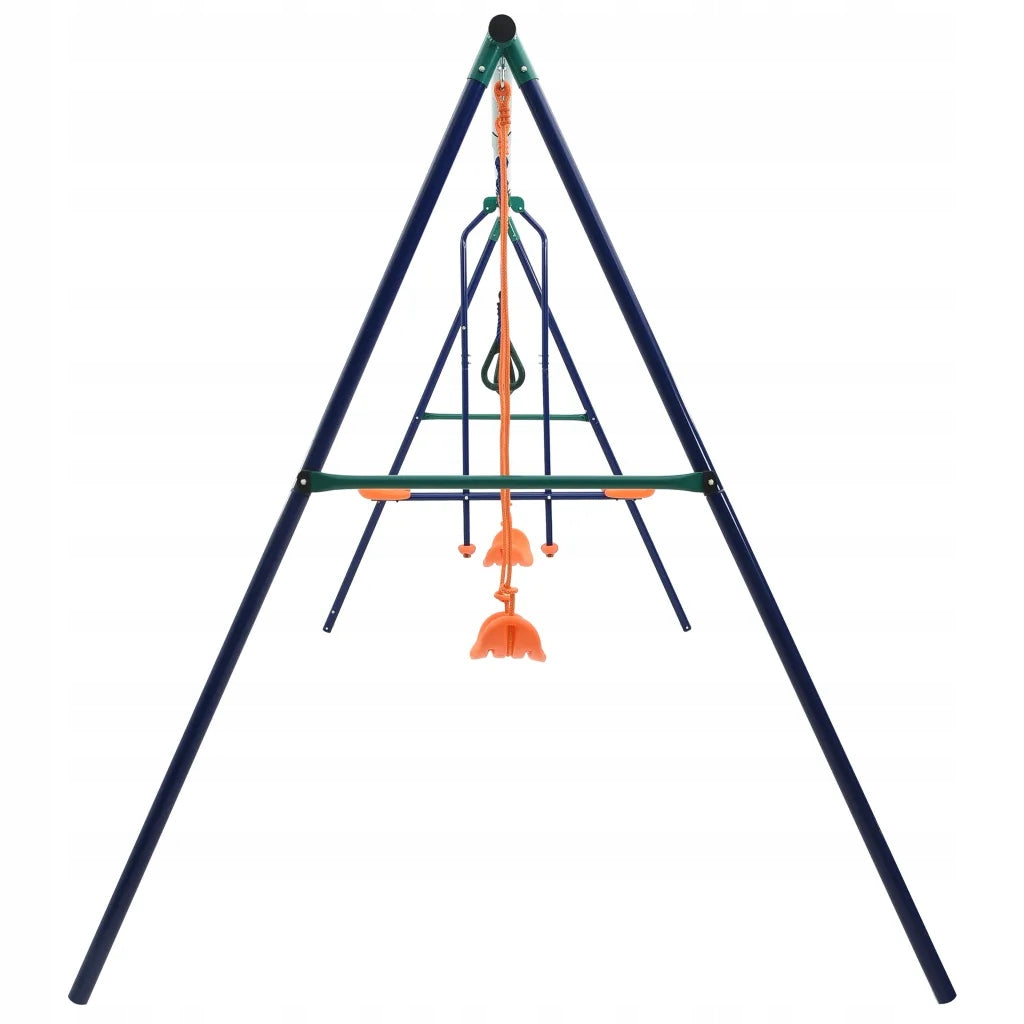 Set with swings and gymnastic wheels, 4 seats, steel Manufacturer code 92315